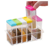 Colorful Ceramic Spice Jar Condiment Pot Set